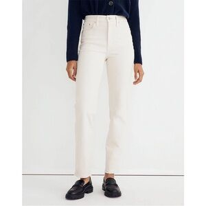Madewell The Perfect Vintage Jean in Vintage Canvas Wash Size 25 Cream High Rise
